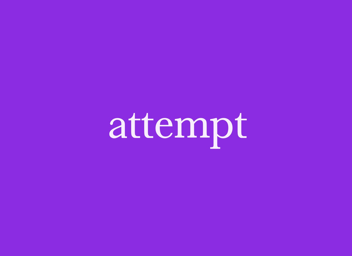 Attempt wordmark