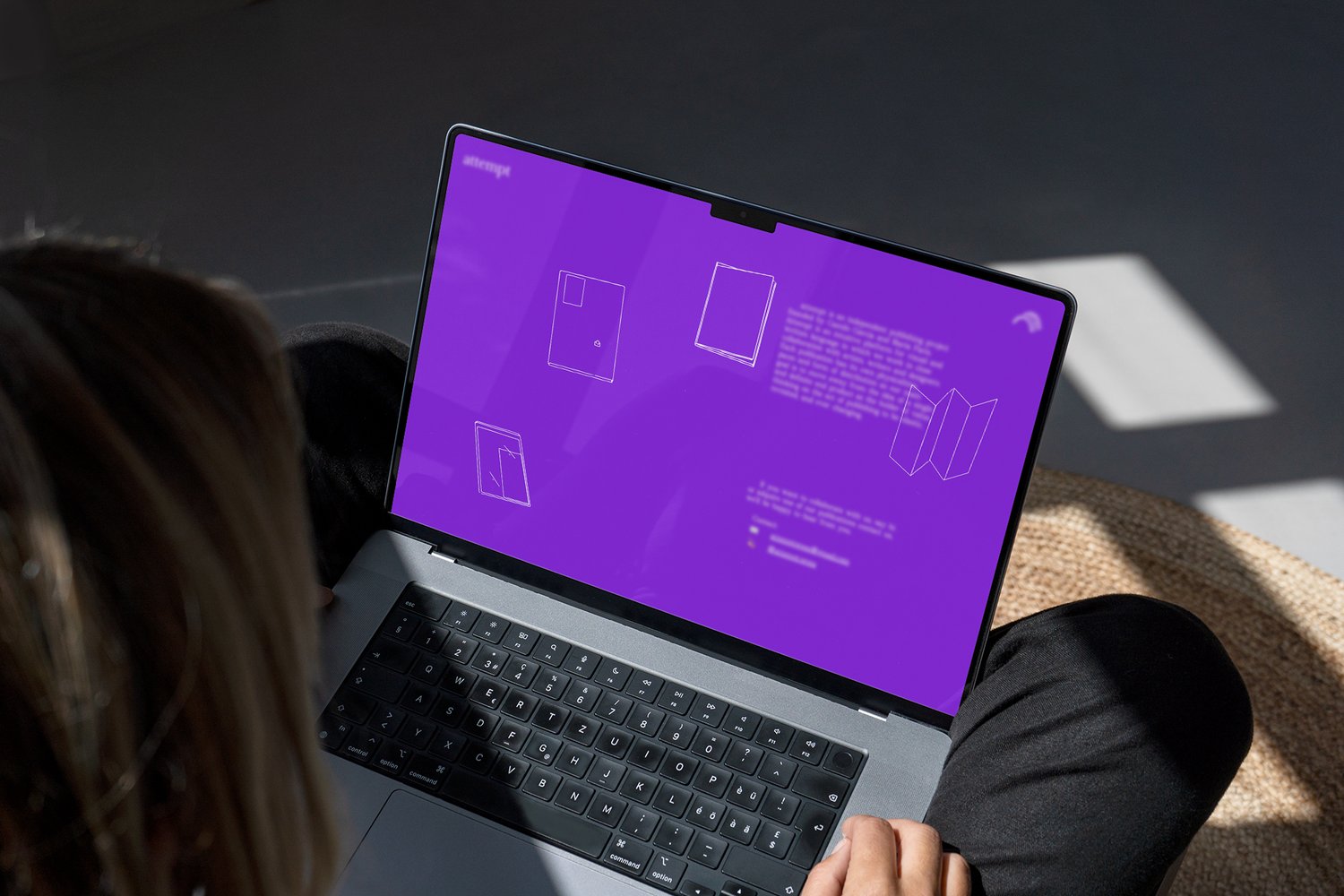 Attempt website shown on a laptop
