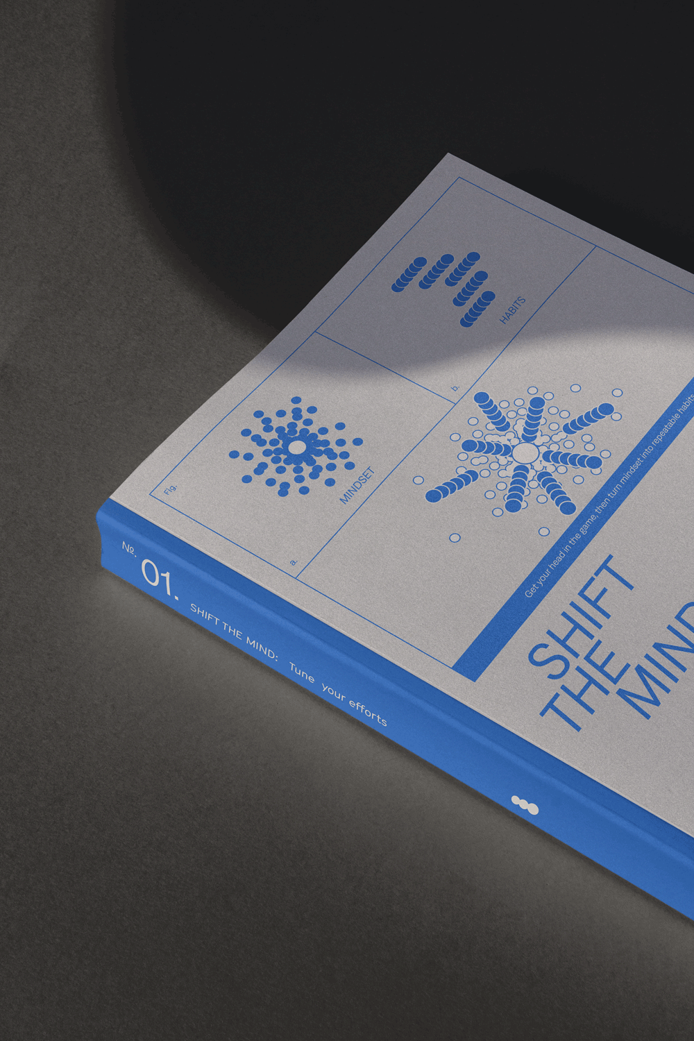 Operate brand system printed card mockup
