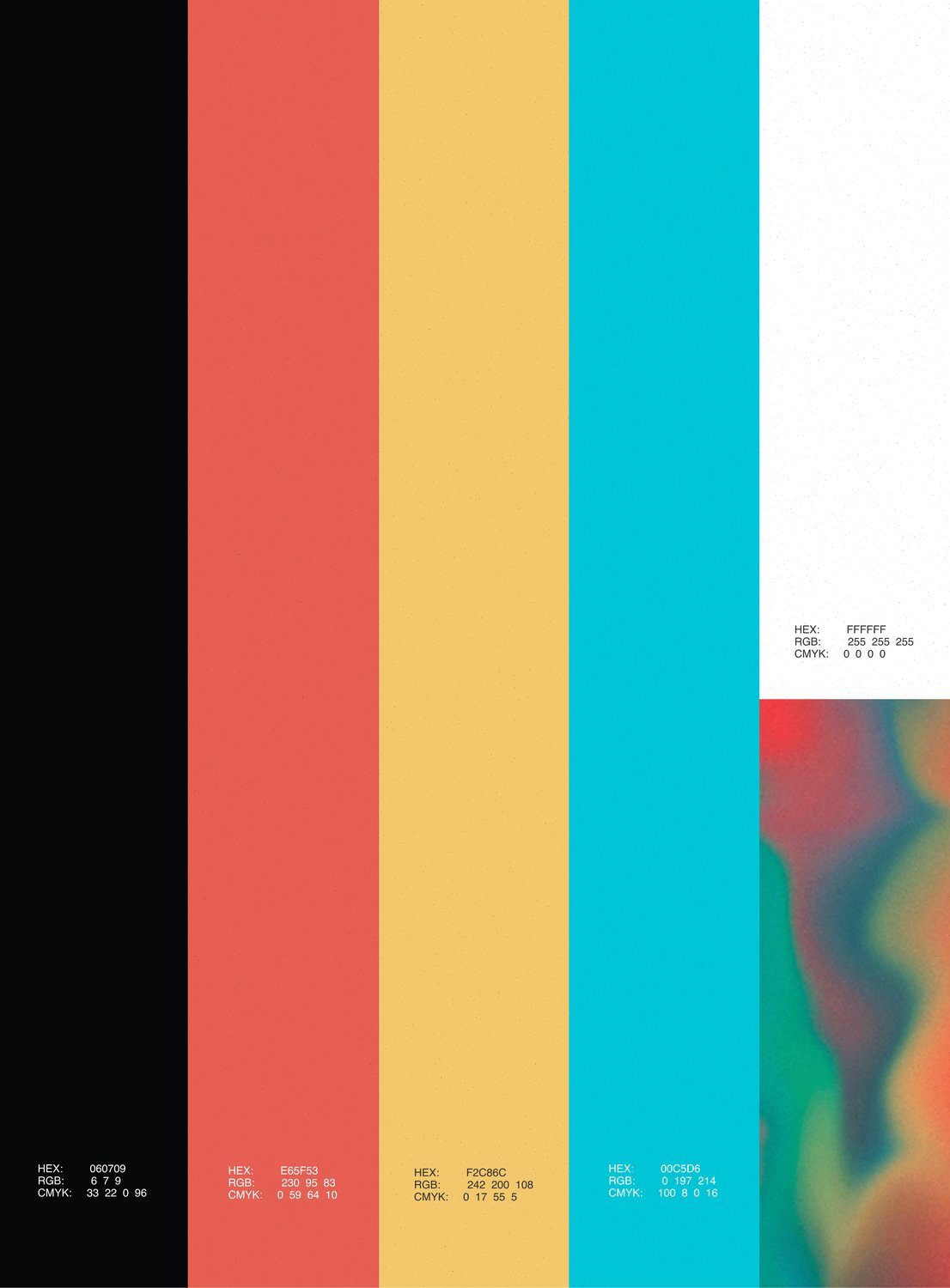Passiflora visual identity color palette