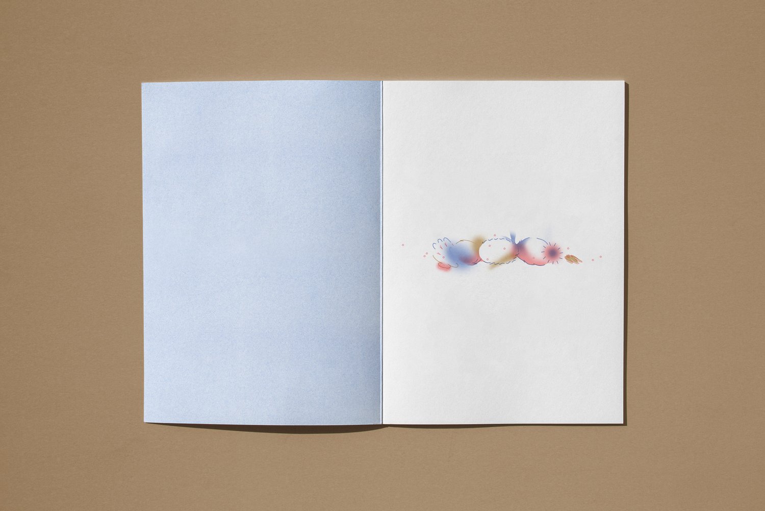 We De Try RISO-printed book opening spread